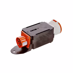 Eingang: 1 x CEE-Phasenwende-Gerätestecker 400V/16A/5polig Ausgang: 1 x CEE-Steckdose 400V/32A/5polig mit Klappdeckel 400V/16 ...