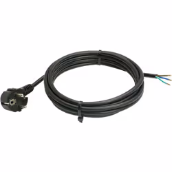 Anschlussleitung mit Schutzkontaktwinkelstecker Leitung: Die 2 m lange Kunststoffmantelleitung H05VV-F 3G1,5 verfügt über ein ...