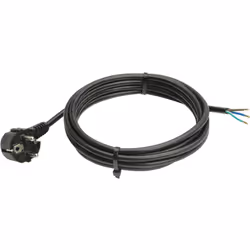 Anschlussleitung mit Schutzkontaktwinkelstecker Anschlusskabel mit 3 m Kunststoffmantelleitung Typ H05VV-F 3G1,0 Ein Ende mit ...