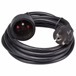 HOBBYTECH - Rallonge électrique 5 mètres - 3 x 1.5mm2 - 250v 16 A 3500W - Noir Cette ralonge permet de brancher différents ty ...