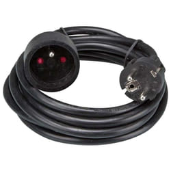 Hobbytech - Rallonge électrique 5 mètres - 3 x 1.5mm2 - 250v 16 a 3500W - Noir