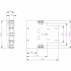 Siemens BLOC CONT.AUX. LATERAL,1NO+1NF - Vue supplémentaire 4