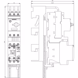 Siemens DEP-MOT. DS S0, 4,5-6,3 A, 230 V CA - Vue supplémentaire 4