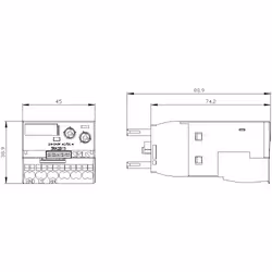Siemens BL.CT.AUX.RET.RETMB. UC24-240V 0,05-100S - Vue supplémentaire 4
