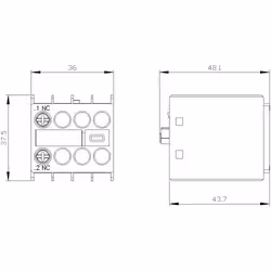 Siemens BLOC CONT.AUX.,1NF - Vue supplémentaire 4
