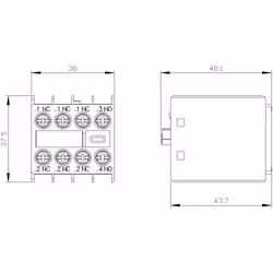 Siemens BLOC CONT.AUX.,1NO+3NF - Vue supplémentaire 4
