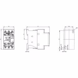 Siemens CONTCT.,AC3:4KW 1NO+1NF AC24V 50/60HZ - Vue supplémentaire 4