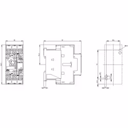 Siemens CONTCT.,AC3:7,5KW 1NO+1NF AC230V 50/60HZ - Vue supplémentaire 4