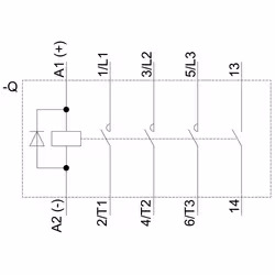 Siemens CONTCT.COUPL.,AC3:3KW 1NO DC24V,+DIODE - Vue supplémentaire 3