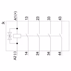 Siemens CONTCT.AUX.COUPL.,4NO,DC24V,+SDI - Vue supplémentaire 3