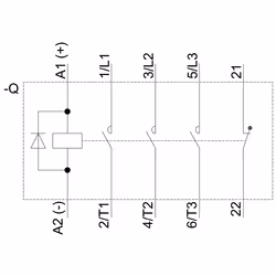 Siemens CONTCT.,AC3:3KW 1NF DC24V +DIODE - Vue supplémentaire 3