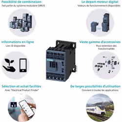 Siemens CONTCT.,AC3:3KW 1NF DC24V +DIODE - Vue supplémentaire 7