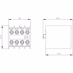 Siemens BLOC CONT.AUX.,2NO+2NF - Vue supplémentaire 4