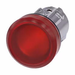 description Indicator lights, 22 mm, round, metal, shiny, red, lens, smooth Indicator lights SIRIUS ACT for signaling switchi ...