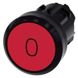 Siemens 3SU1000-0AB20-0AD0 actionneur électrique IP66, IP67, IP69, IP69K Noir, Rouge
