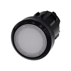 Siemens - 3SU10010AB600AA0 3SU1001-0AB60-0AA0 Bouton-poussoir lumineux à rappel actionneur plat, collerette plastique blanc 1 pc(s) Y403801