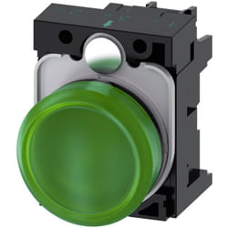 3SU1102-6AA40-1AA0 Voyant lumineux plat vert 24 v/ac, 24 v/dc 1 pc(s) - Siemens