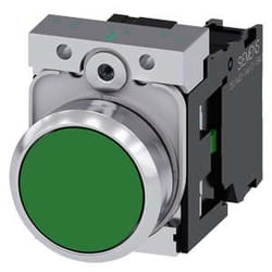 Siemens 3SU1150-0AB40-1BA0 actionneur électrique Noir, Vert, Argent