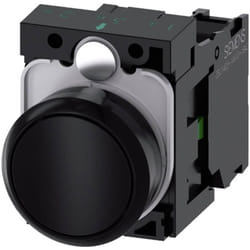 3SU11000AB101BA0 3SU1100-0AB10-1BA0 Bouton-poussoir collerette plastique, actionneur plat noir 1 pc(s) - Siemens