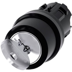 Siemens 3SU10004BF110AA0 3SU1000-4BF11-0AA0 Commutateur à clé collerette plastique noir 1 x 90 ° 1 pc(s)