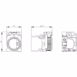 Siemens SUPPORT, BLOC CONTACT 1NO - Vue supplémentaire 5