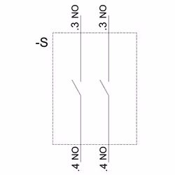 Siemens SUPPORT, BLOC CONTACT 1NO,1NO - Vue supplémentaire 4