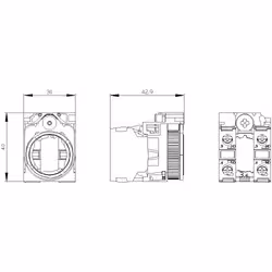 Siemens SUPPORT, BLOC CONTACT 1NO,1NO - Vue supplémentaire 5