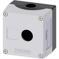 Siemens - 3SU1851-0AA00-0AB1 Boîtier vide 1 emplacement, pour montage au sol (l x l x h) 89.4 x 85 x 64 mm sans inscripti
