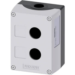 Siemens 3SU1852-0AA00-0AB1 Boîtier vide 2 emplacements, pour montage au sol (L x l x H) 118.4 x 85 x 64 mm gris 1 pc(s) Y403781