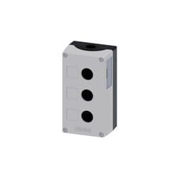 Boîtier de bouton-poussoir Siemens SIRIUS ACT, 3 découpes, en Métal Gris, Ø 22mm ( Prix pour 1 )