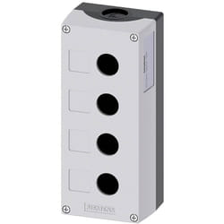 Siemens - 3SU1804-0AA00-0AB1 Boîtier vide 4 emplacements (l x l x h) 194 x 85 x 64 mm sans inscription gris 1 pc(s)