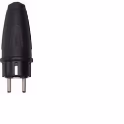 Merten 122151, Noir, SCHUKO, Caoutchouc, 250 V, 16 A, 1 pièce(s)