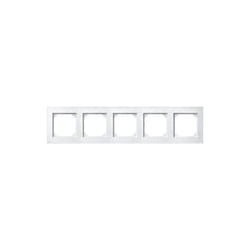 486519 plaques de finition m-plan, 5 poste, blanc mat - Merten