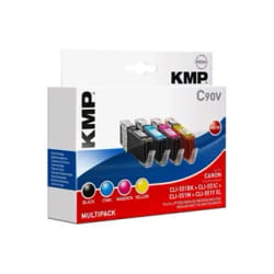 KMP C90V cartouche d'encre 4 pièce(s) Noir, Cyan, Magenta, Jaune