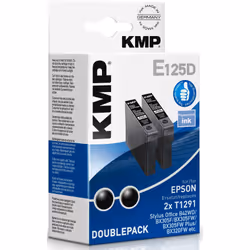 KMP E125D, Rendement élevé (XL), Encre à pigments, 2 pièce(s), Multi pack