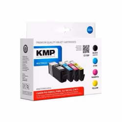 KMP 1576,0205, Rendement extra (super) élevé, 25,7 ml, 600 pages, 4 pièce(s), Multi pack