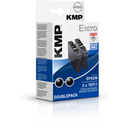 KMP E107D cartouche d'encre 2 pièce(s) Noir