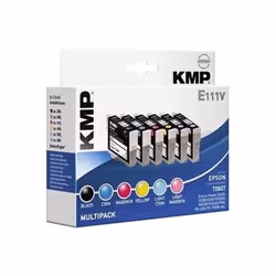 KMP Multipack E111V, 7 ml, 300 pages, Multi pack