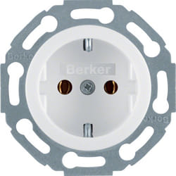 Hager 474520 prise de courant Type F Blanc