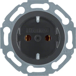 Hager 474521 prise de courant Type F Noir
