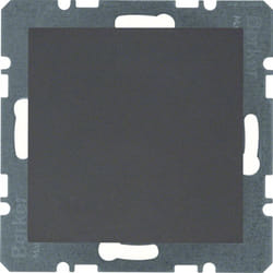 Hager 10091606 Plaque de commutation et obturateur Anthracite