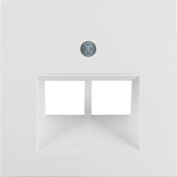 Hager 14091909 Plaque de commutation et obturateur Blanc