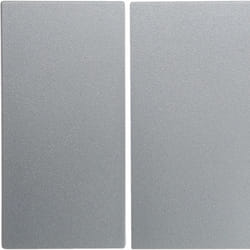 Hager 16231404 Plaque de commutation et obturateur Aluminium