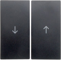 Hager 16251606 Plaque de commutation et obturateur Anthracite