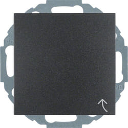 Hager 47441606 Plaque de commutation et obturateur Anthracite