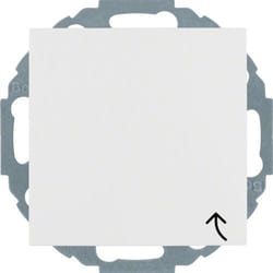 Hager 47441909 Plaque de commutation et obturateur Blanc
