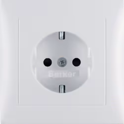 Berker 47229909, Type F, Blanc, Uréthane thermoplastique (TPU), IP20, 250 V, 16 A
