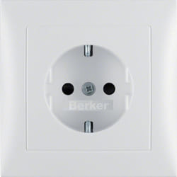 Berker 47229909 prise de courant Type F Blanc
