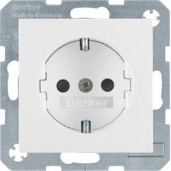 Berker 41231909 prise de courant Type F Blanc