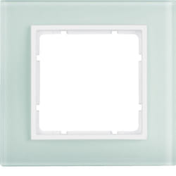 Hager 10116909 Plaque de commutation et obturateur Blanc